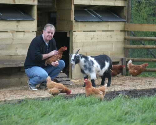 rick with animals