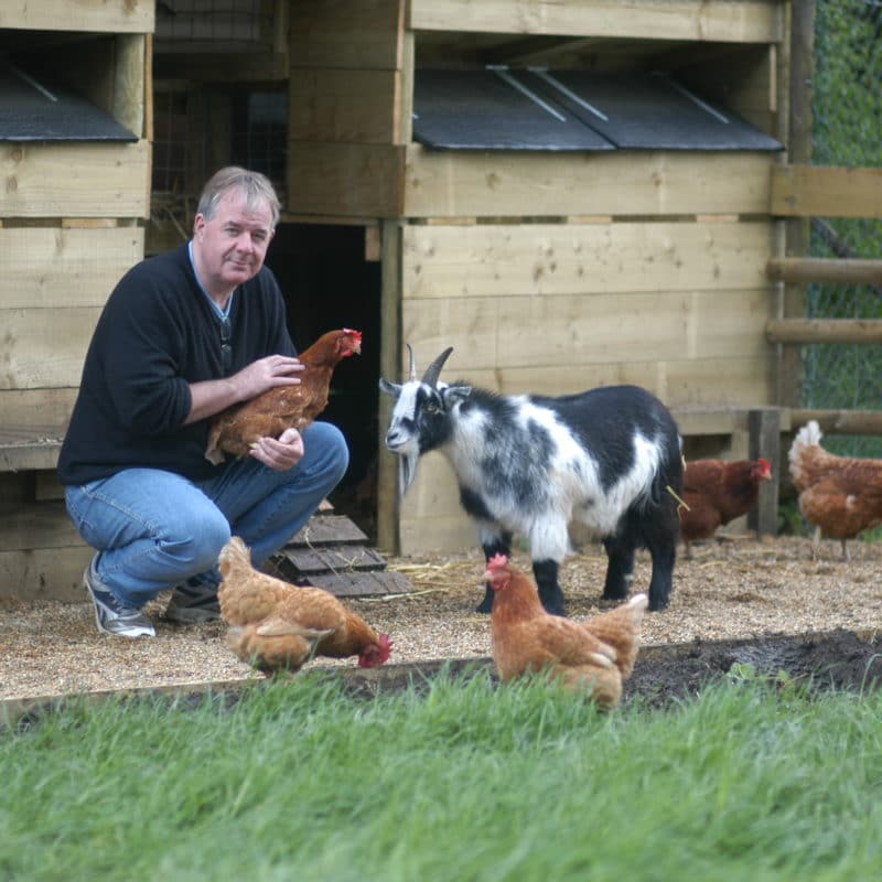 rick with animals