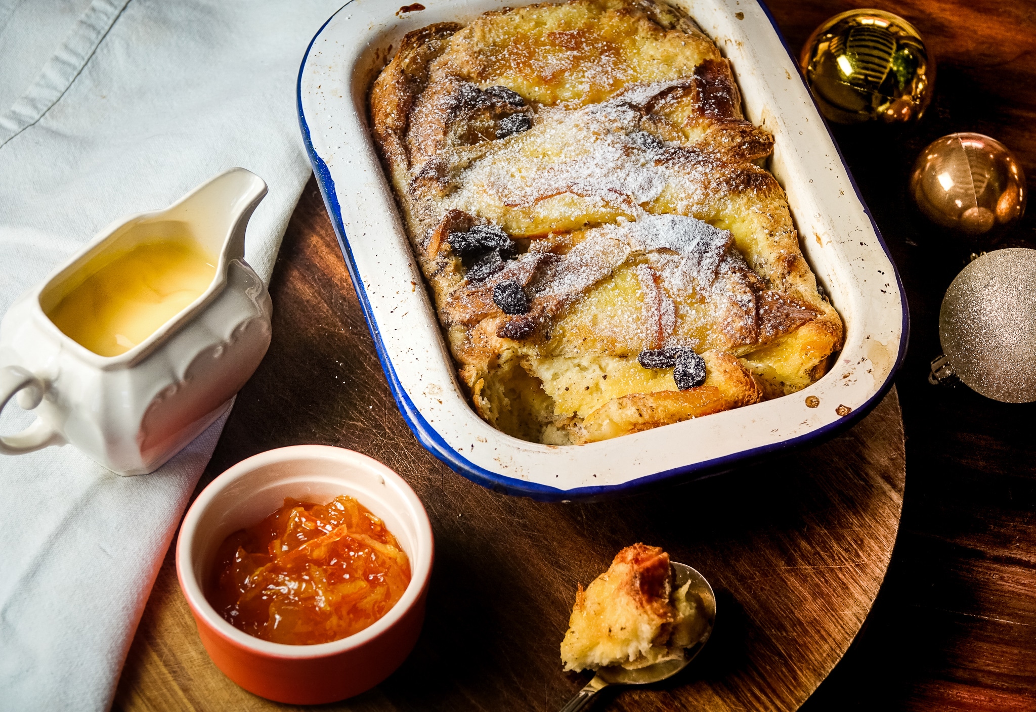 Orange Marmalade Bread & Butter Pudding Stokes Sauces