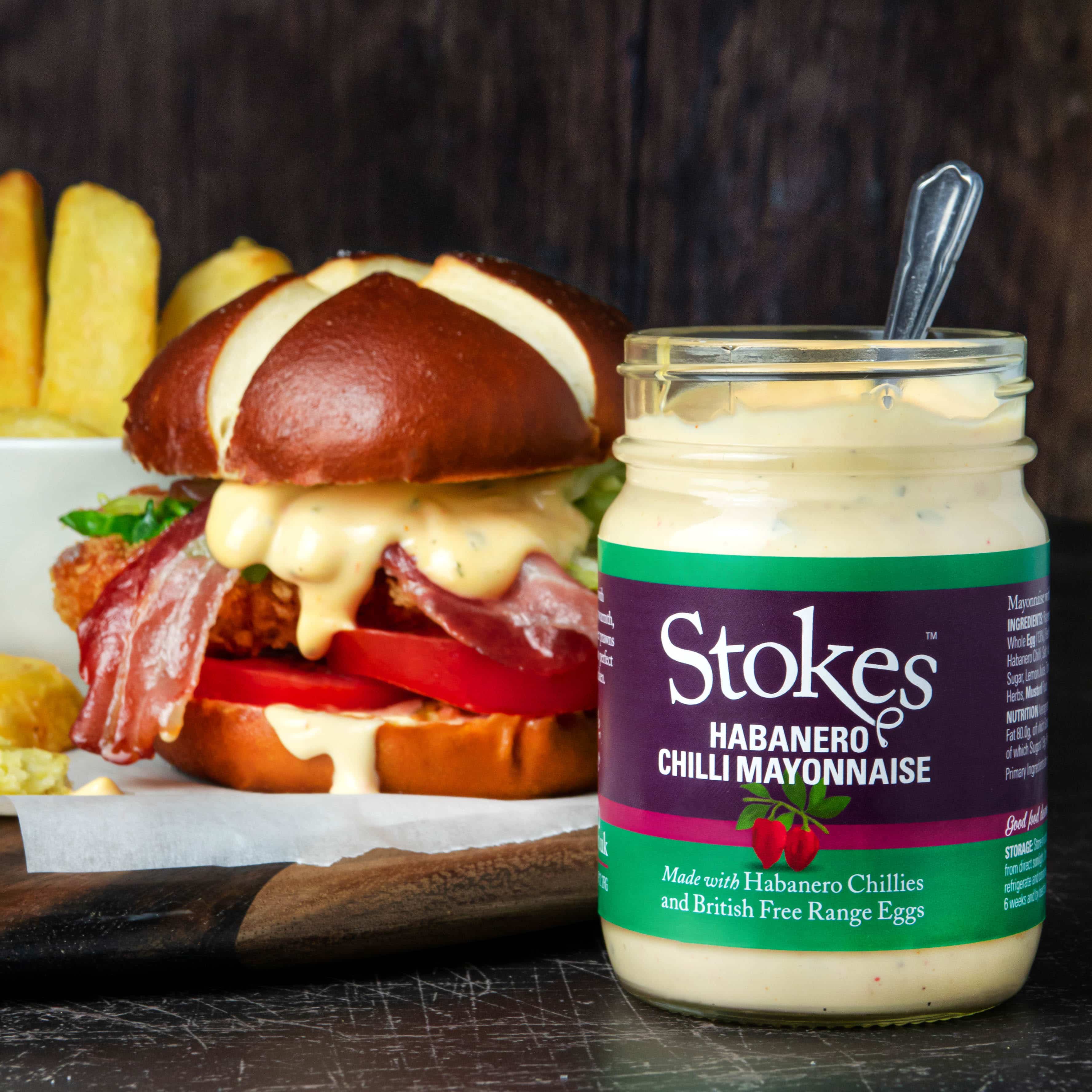 Spicy Crispy Chicken & Bacon Burgers - Stokes Sauces